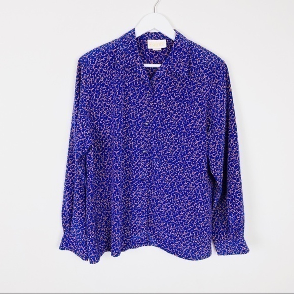 Vintage Pendleton Button Down Blouse Size 14 - image 1